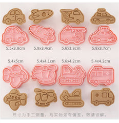 8pcs/Set Ocean Jungle Animal Cartoon Cookie Mold Cookie Cutter Baking Mold Diy Supplies Kids Gift Kitchen Baking Tool Xmas Decor