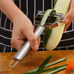 4 In 1 Vegetable Peeler Stainless Steel Melon Planer Kitchen Double-Head Peeler Household Multi-function Fruit Vegetable Peeler