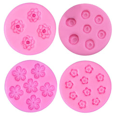 New Mini Cherry Blossom Peach Blossom Silicone Mold Mousse Cake Fondant Baking Tool Gypsum Glue Resin Clay DIY Decoration Mold