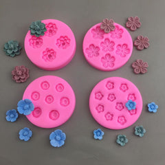 New Mini Cherry Blossom Peach Blossom Silicone Mold Mousse Cake Fondant Baking Tool Gypsum Glue Resin Clay DIY Decoration Mold