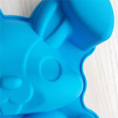 DIY Easter Bunny Egg Silicone Cake Baking Mold Cartoon Cute Bunny Cookies Chocolate Fondant Mold Easter Cake Decoraiton Moulds