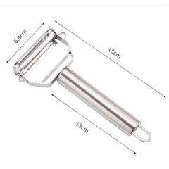 4 In 1 Vegetable Peeler Stainless Steel Melon Planer Kitchen Double-Head Peeler Household Multi-function Fruit Vegetable Peeler