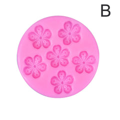 New Mini Cherry Blossom Peach Blossom Silicone Mold Mousse Cake Fondant Baking Tool Gypsum Glue Resin Clay DIY Decoration Mold