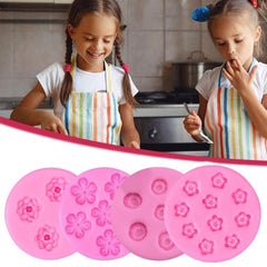 New Mini Cherry Blossom Peach Blossom Silicone Mold Mousse Cake Fondant Baking Tool Gypsum Glue Resin Clay DIY Decoration Mold