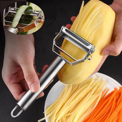 4 In 1 Vegetable Peeler Stainless Steel Melon Planer Kitchen Double-Head Peeler Household Multi-function Fruit Vegetable Peeler